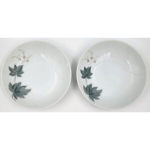 Two Noritake "Wild Ivy" 102 Fruit Dessert Sauce Bowl 5 1/2" 1959 - 1973 Japan